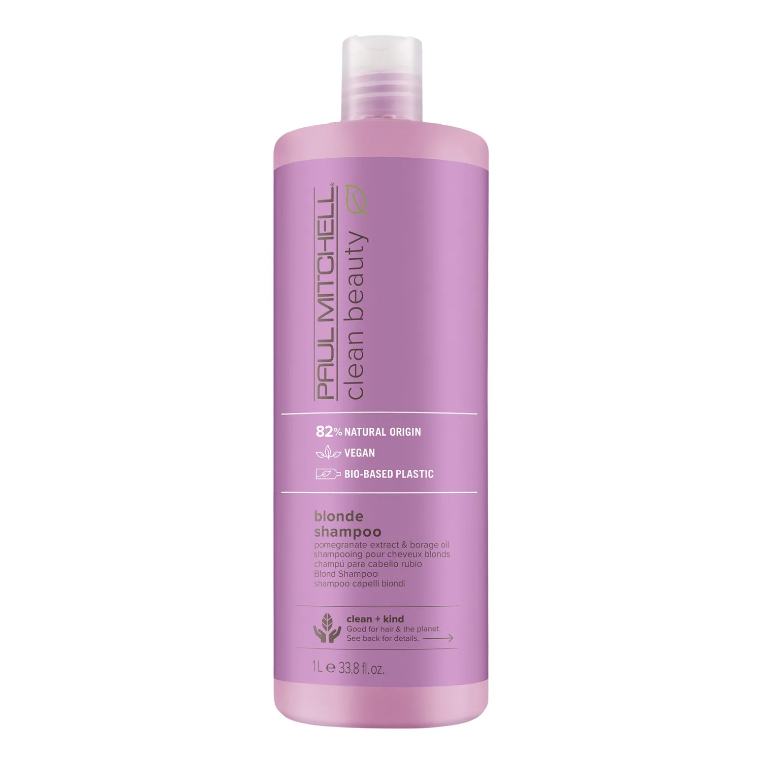 Paul Mitchell Clean Beauty Blonde sjampo 1000 ml lilla