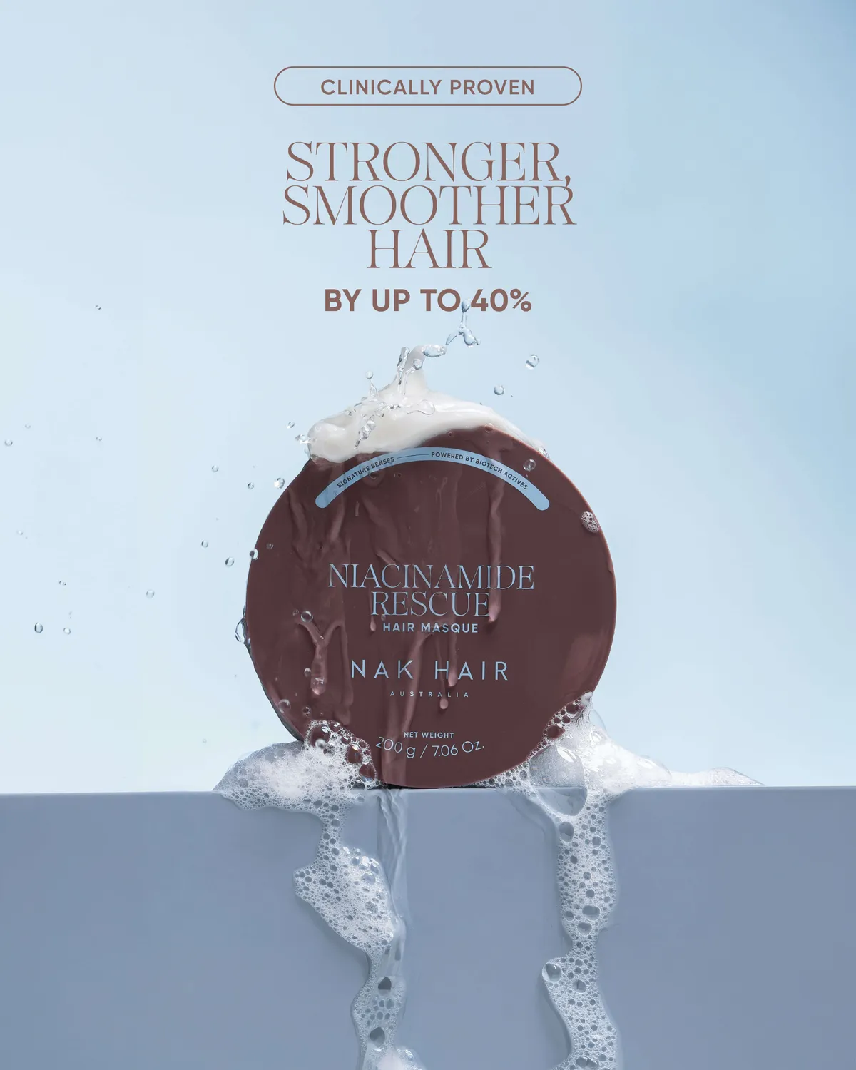 NAK Signature Niacinamide Rescue Hair Masque tørt hår