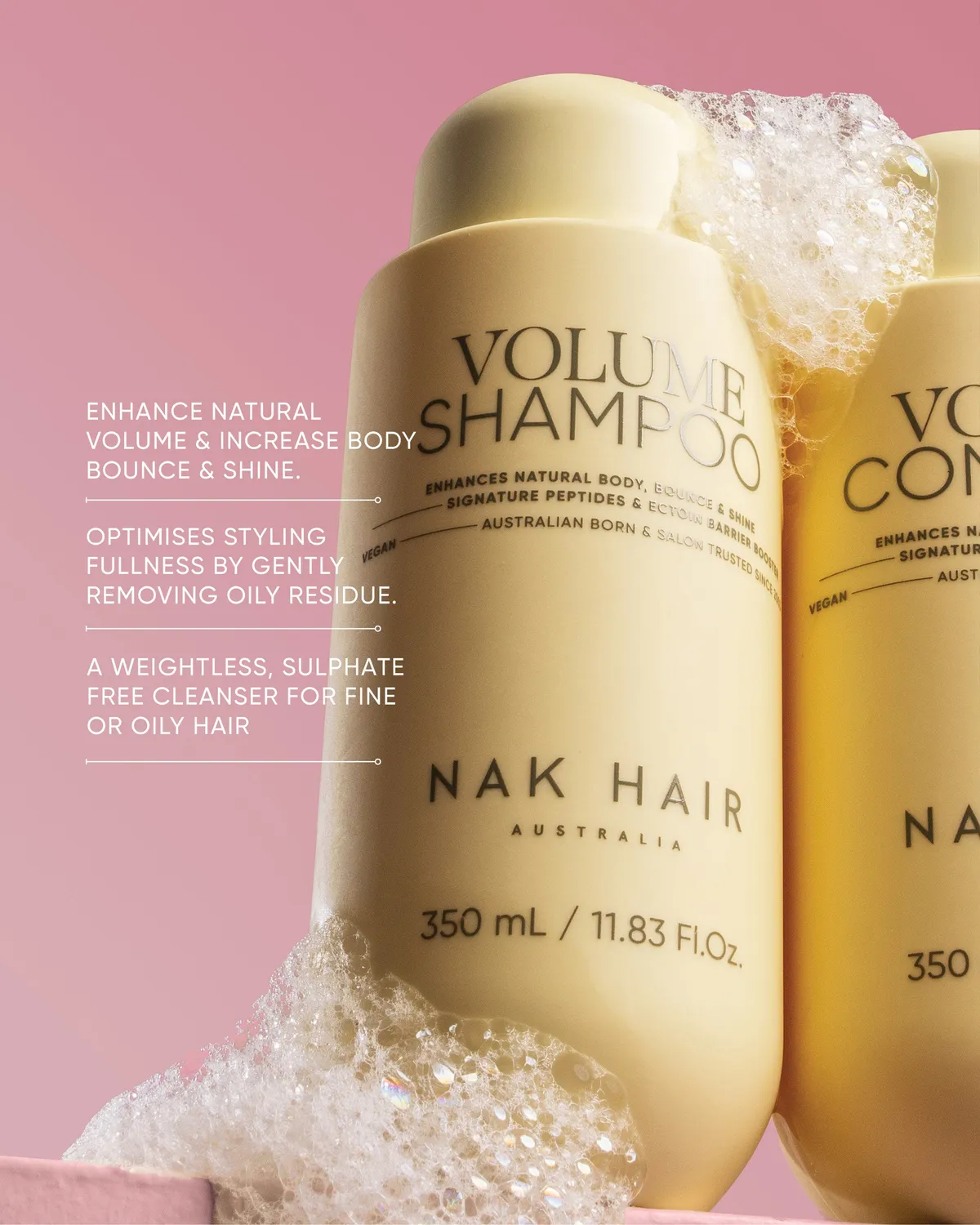 NAK Signature Holiday Volume Trio with Gift volumsett fint hår