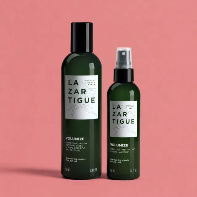 Lazartigue Duo Volume sjampo + spray fint flatt hår