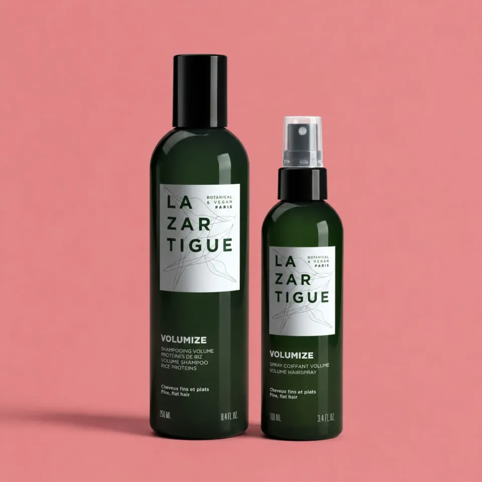 Lazartigue Duo Volume sjampo + spray fint flatt hår