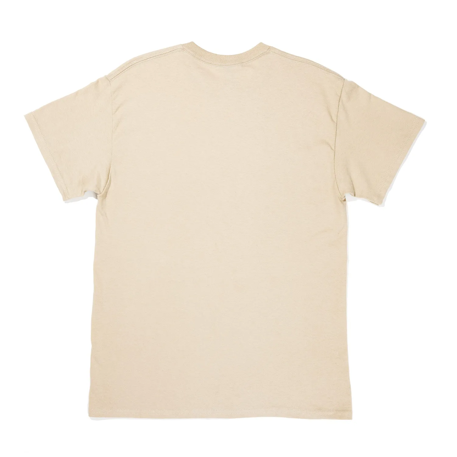Paul Mitchell Logo T-skjorte sand crewneck bomull