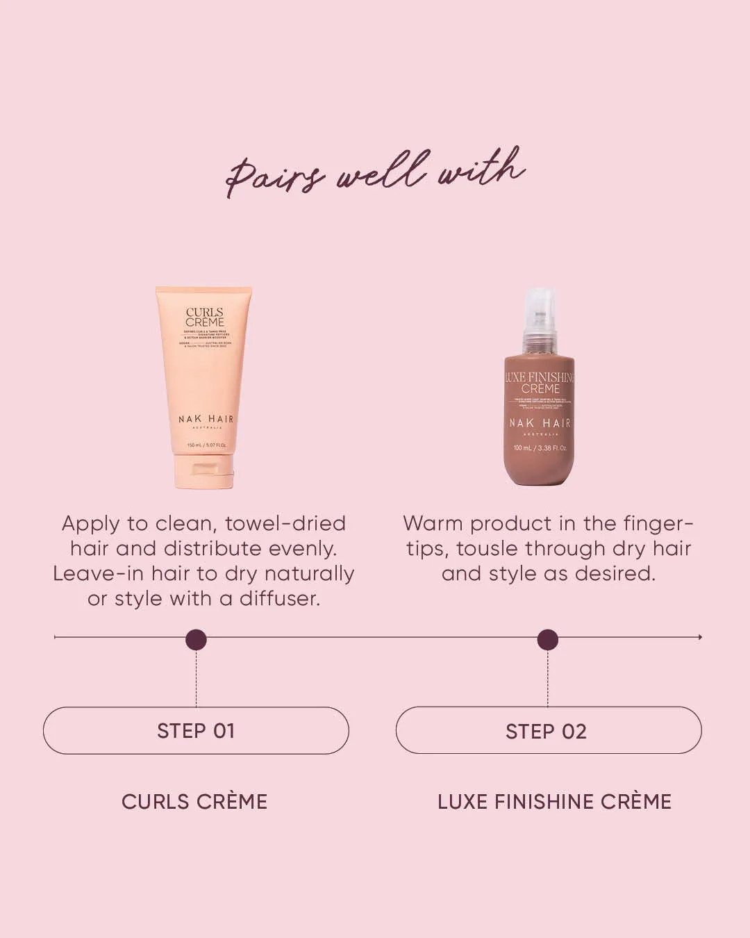 NAK Luxe Finishing Crème stylingkrem lett hold