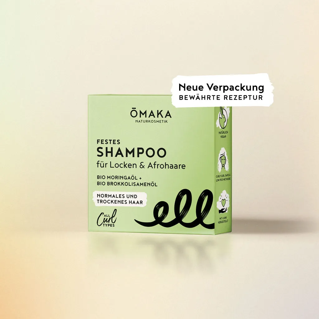 ŌMAKA Besties Set Nice & Clean fastsjampo krøller 55g+10g