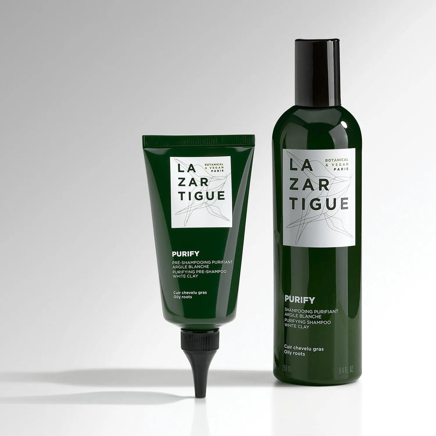 Lazartigue Purifiant Duo sjampo fett hodebunn rens