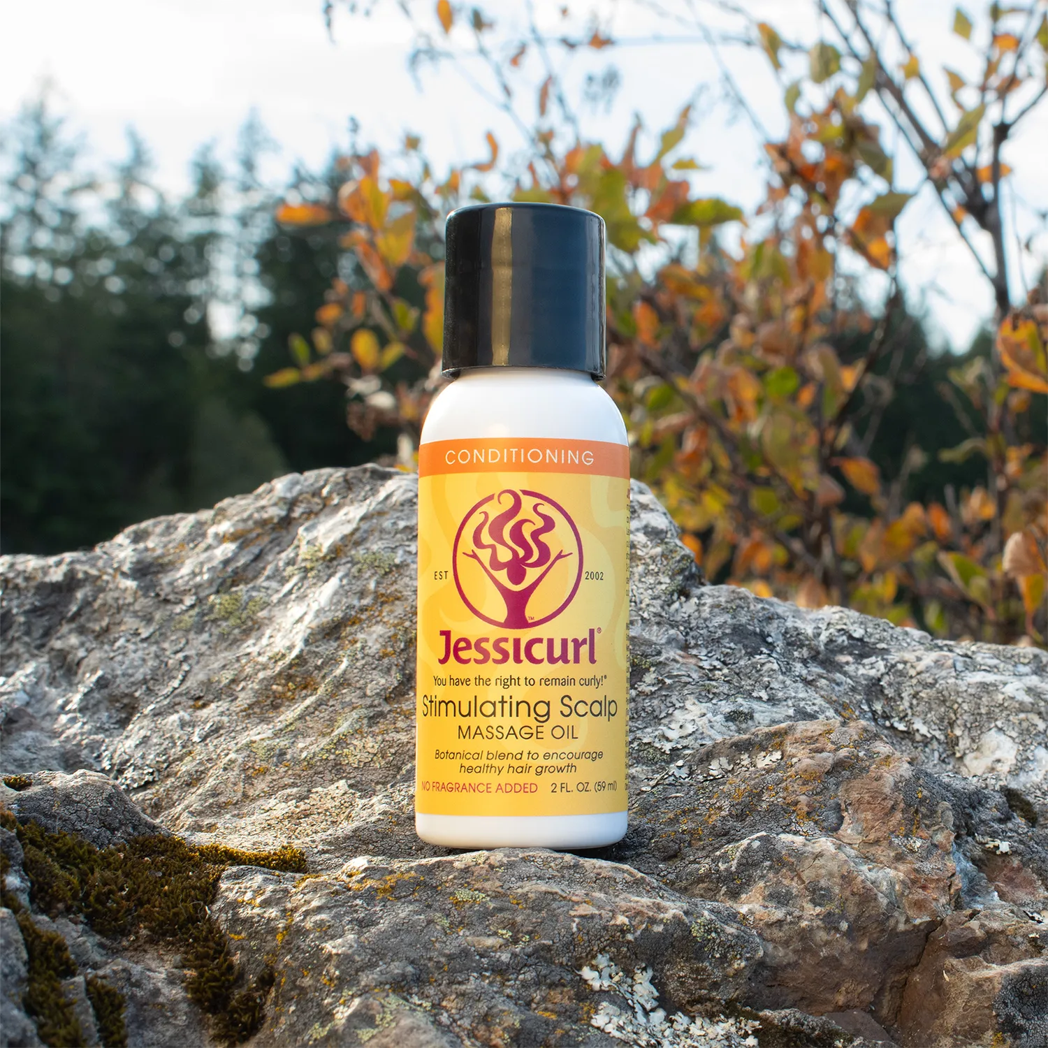 Jessicurl Stimulating Scalp Massage Oil 2 oz uparfymert