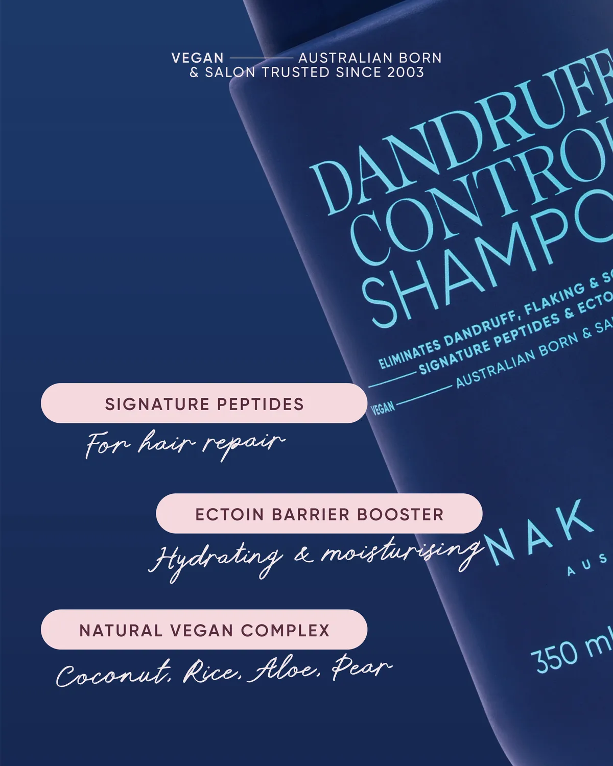 NAK Dandruff Control flasssjampo fet hodebunn