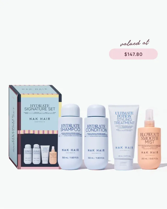 NAK Holiday Hydrate Quad hårpleiesett fuktighet