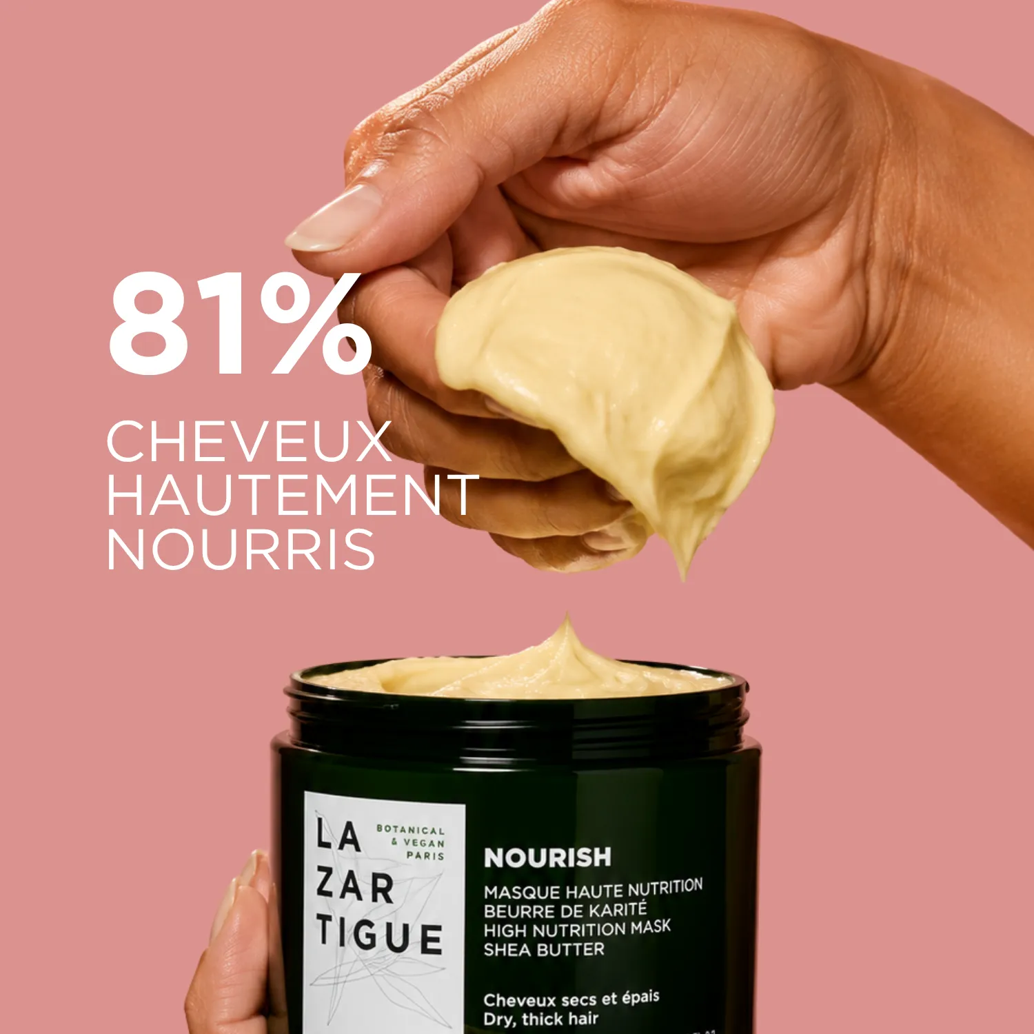 Lazartigue Nourish hårmaske 250 ml tørt hår