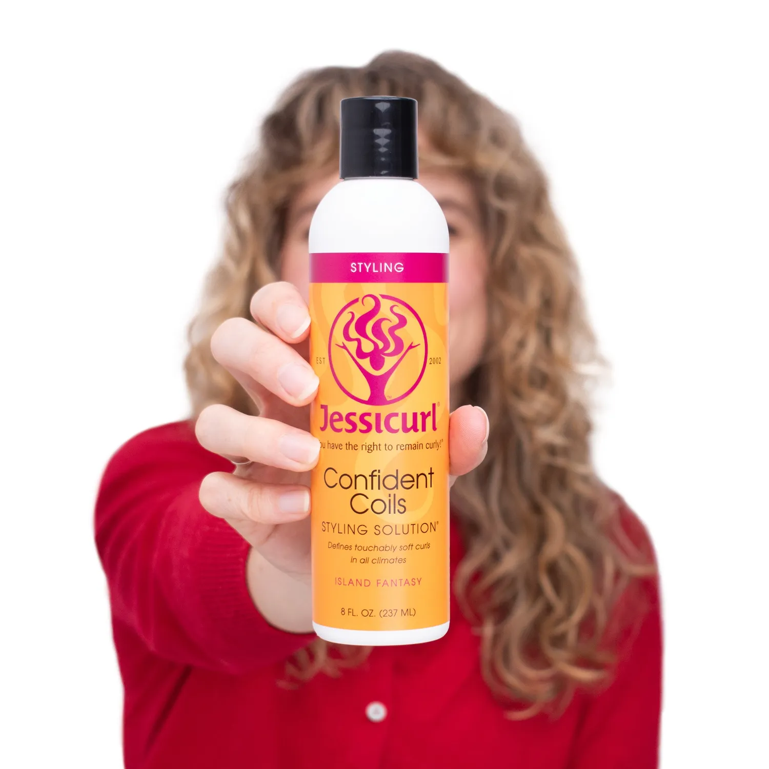 Jessicurl Confident Coils stylingkrem uten parfyme 237 ml
