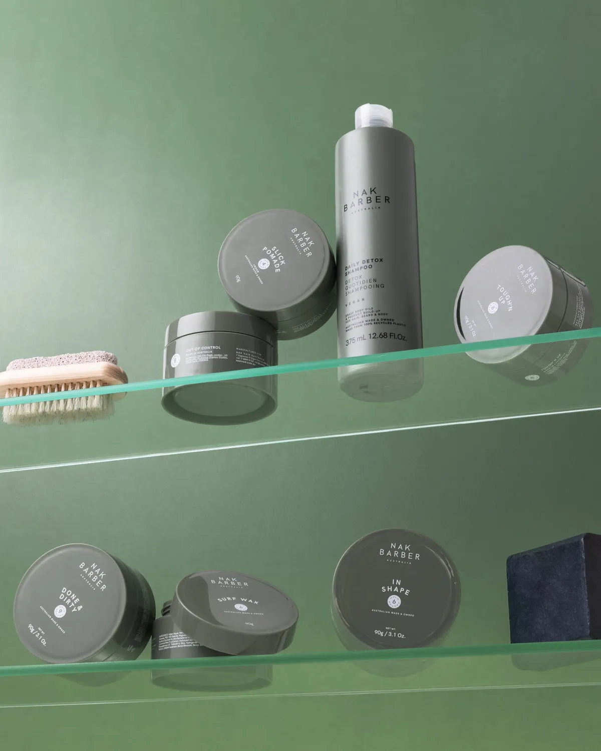 NAK Barber Daily Detox Shampoo fet hodebunn