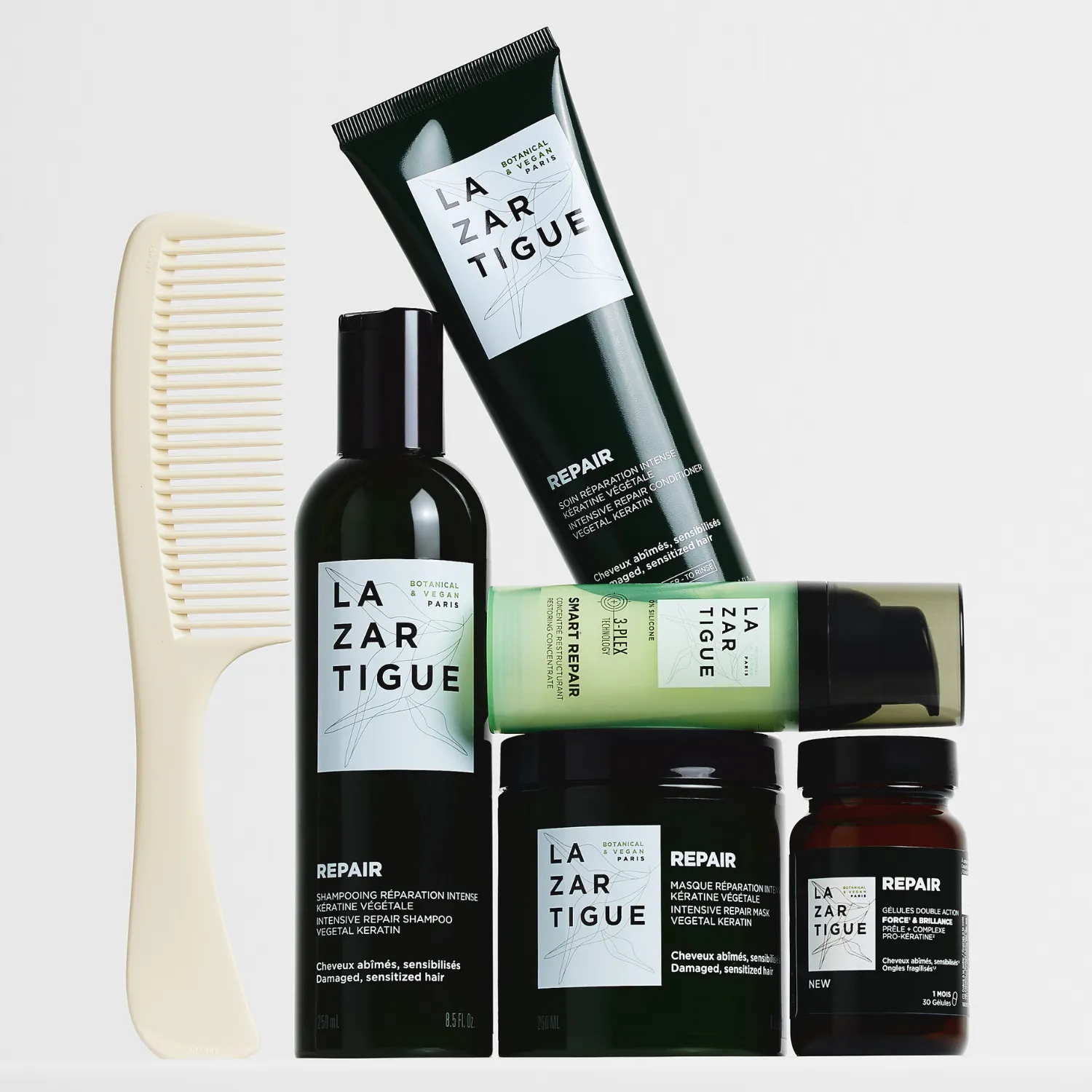 Lazartigue Masque Repair hårmaske 250 ml skadet hår