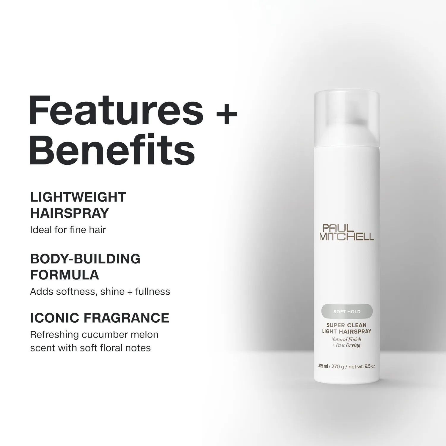 Paul Mitchell Super Clean lett hårspray 265 ml fint hår