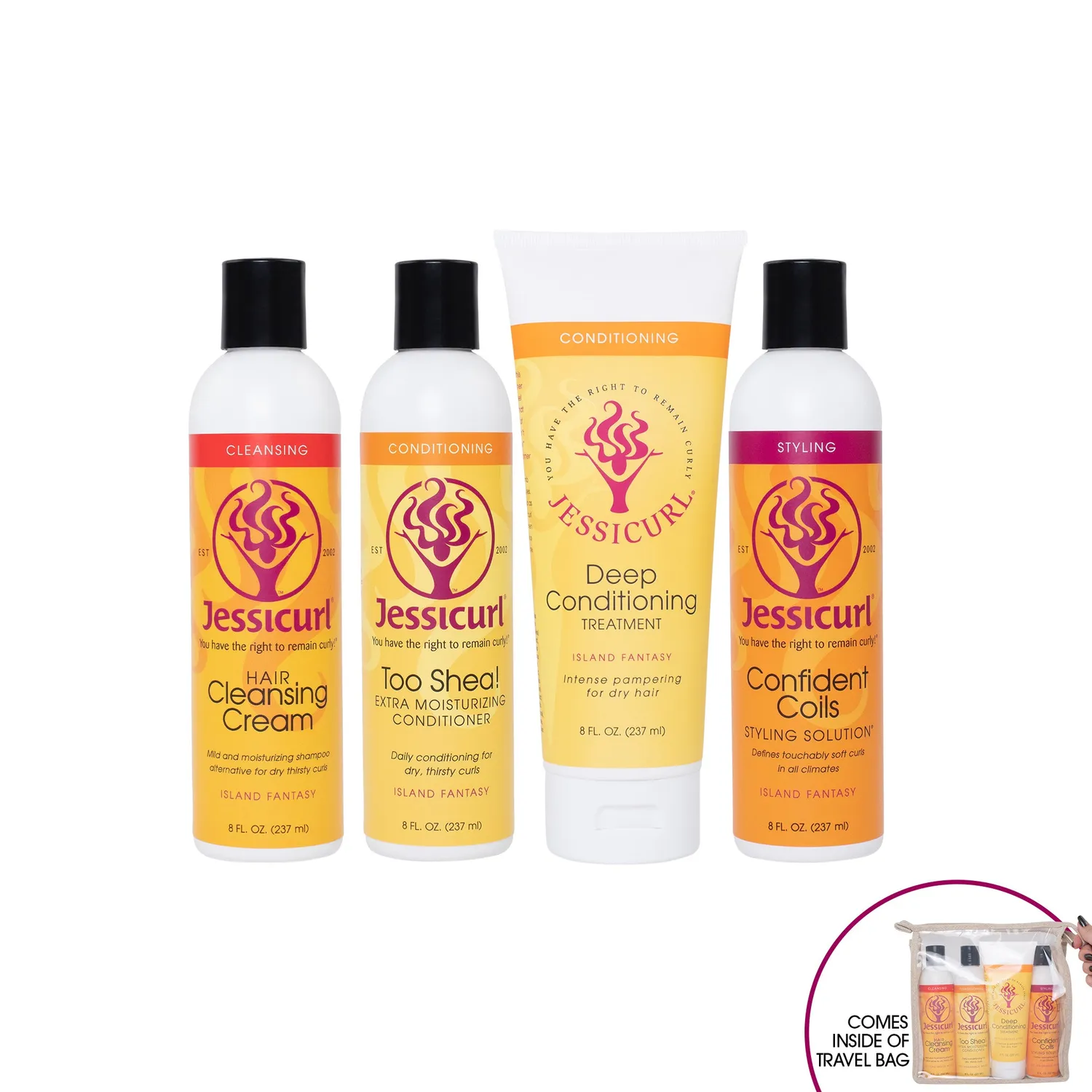 Jessicurl Confidence Collection krøllesett 4 produkter