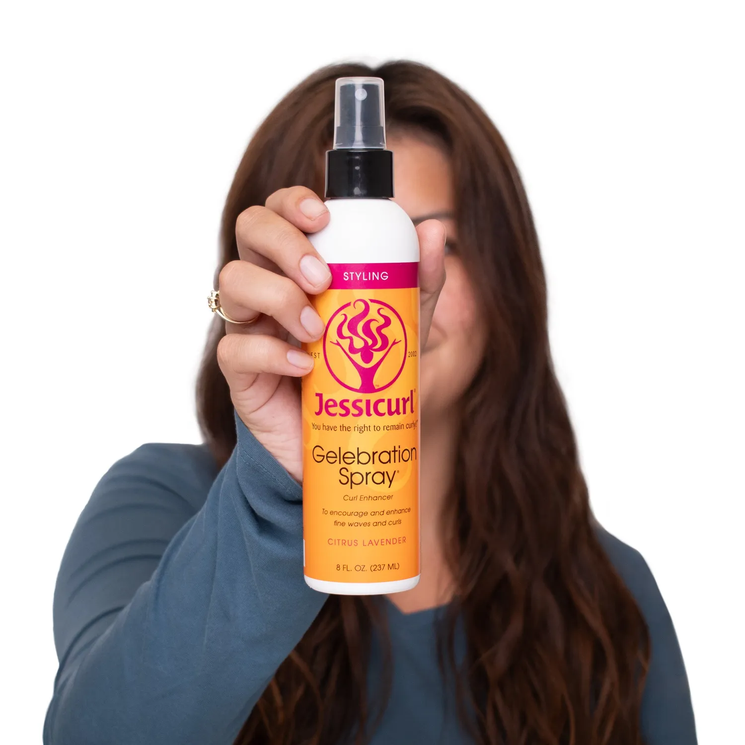 Jessicurl Gelebration Spray krøllespray 237 ml fint hår