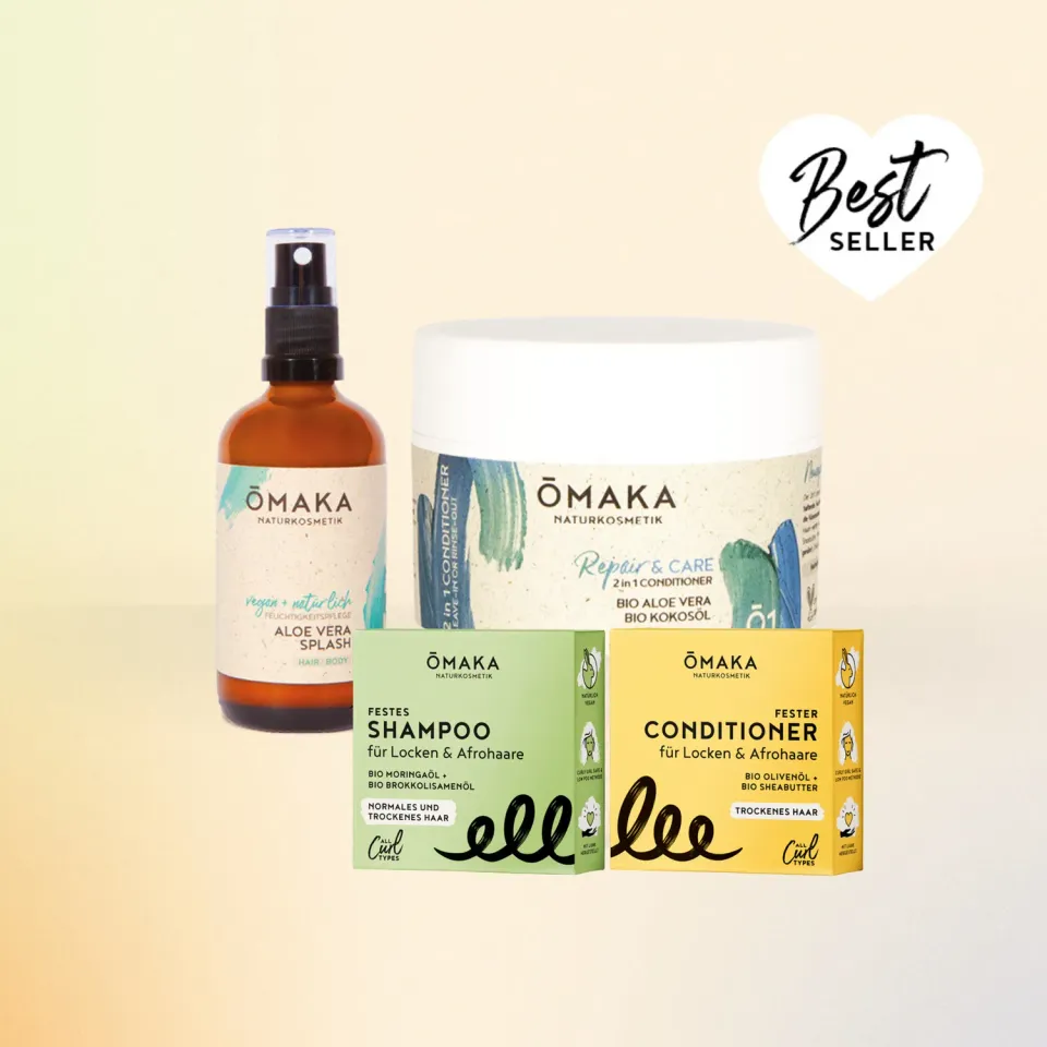 ŌMAKA Lockenpflege-Set High Porosity krøllesett 4-delt