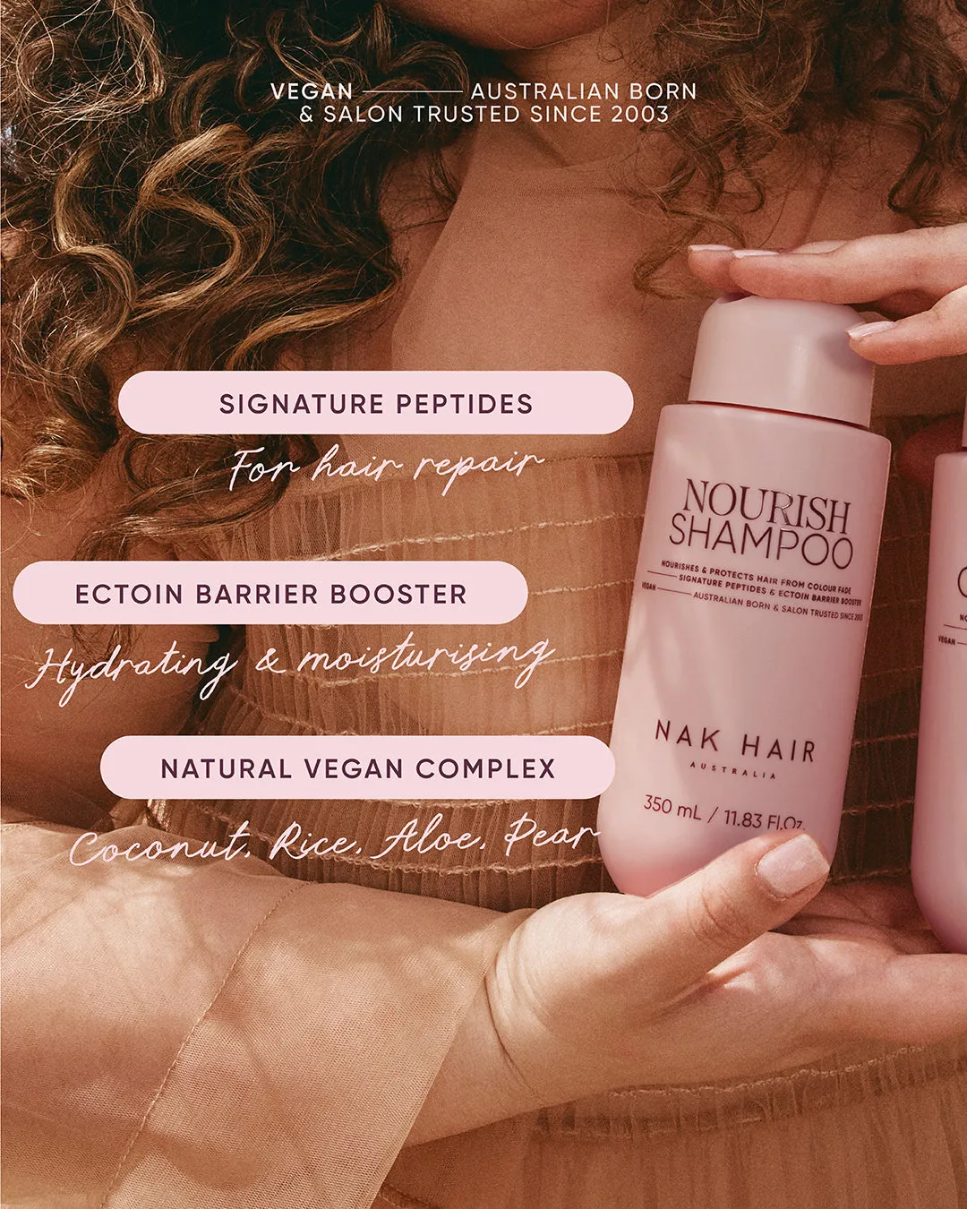 NAK Nourish Shampoo sjampo mot fargetap