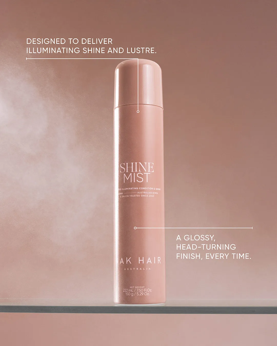 NAK Signature Shine Mist glansspray pleiende