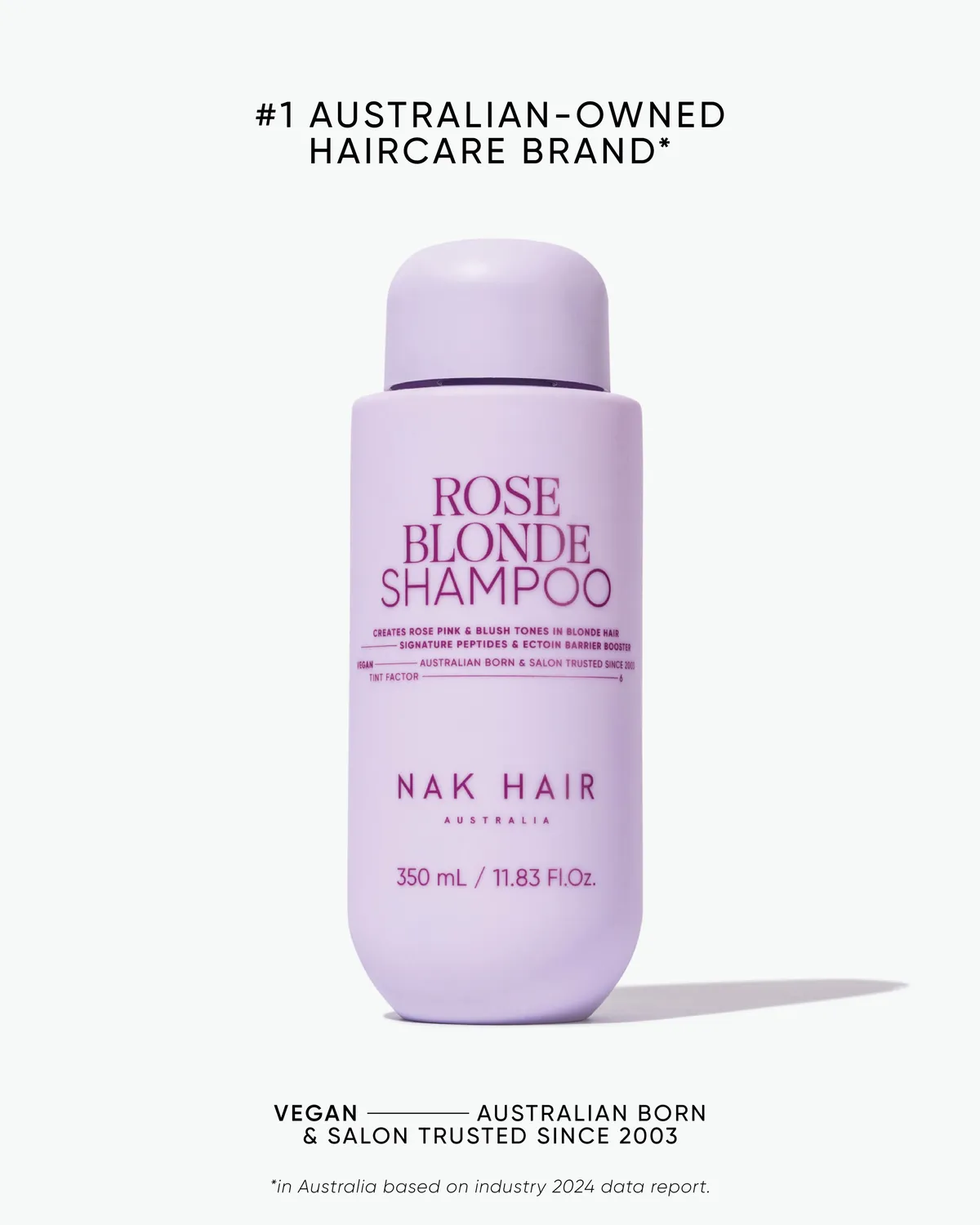 NAK Signature Rose Blonde sjampo rosaskjær