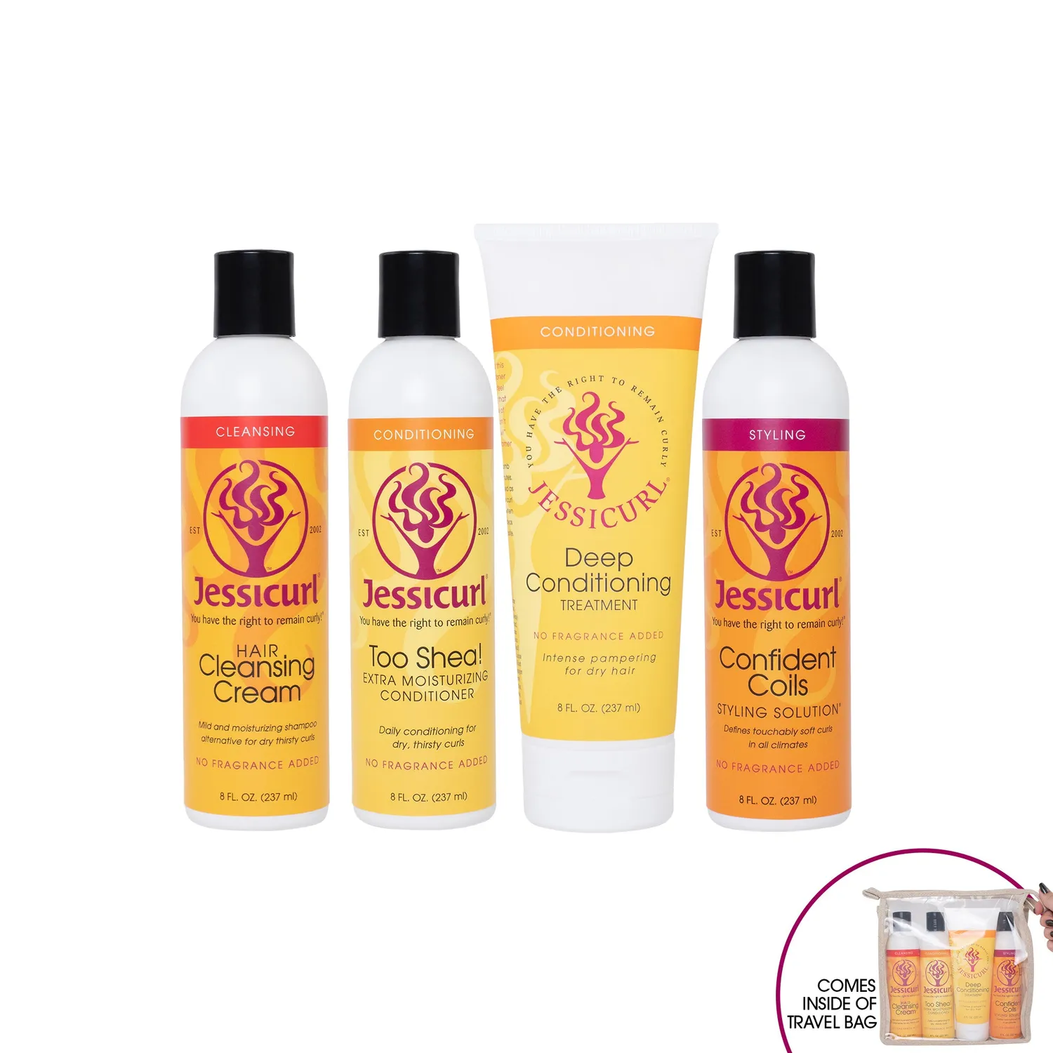 Jessicurl Confidence Collection krøllesett 4 produkter