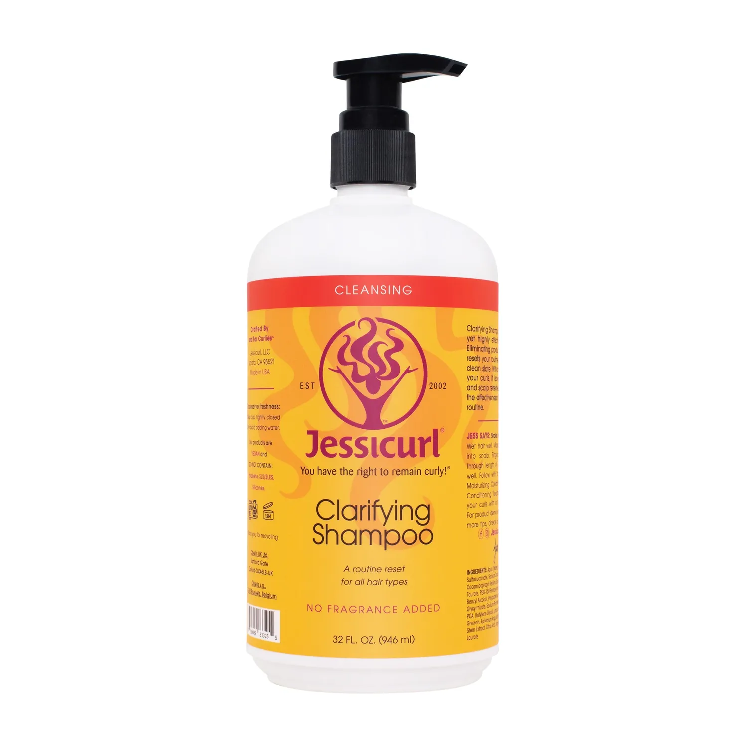 Jessicurl Clarifying Shampoo dybderens uten parfyme 237 ml