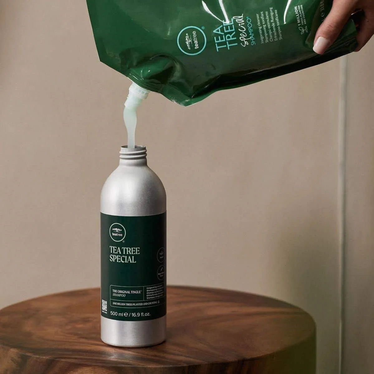 Paul Mitchell Tea Tree Special sjampo aluminiumsflaske tingle