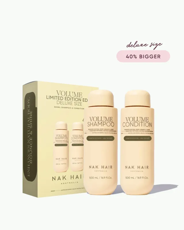 NAK Volume Duo sjampo balsam 2x500ml tynt hår