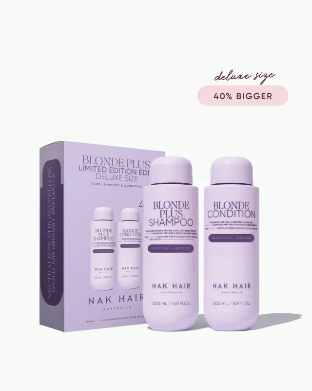 NAK Blonde Plus Duo sjampo balsam 2x500ml blondt