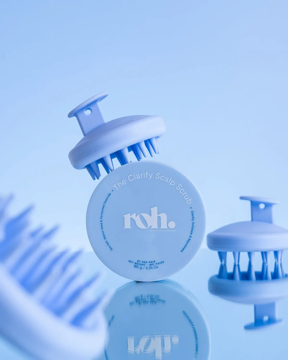 NAK ROH Scalp Brush hodebunnsbørste skånsom eksfoliering