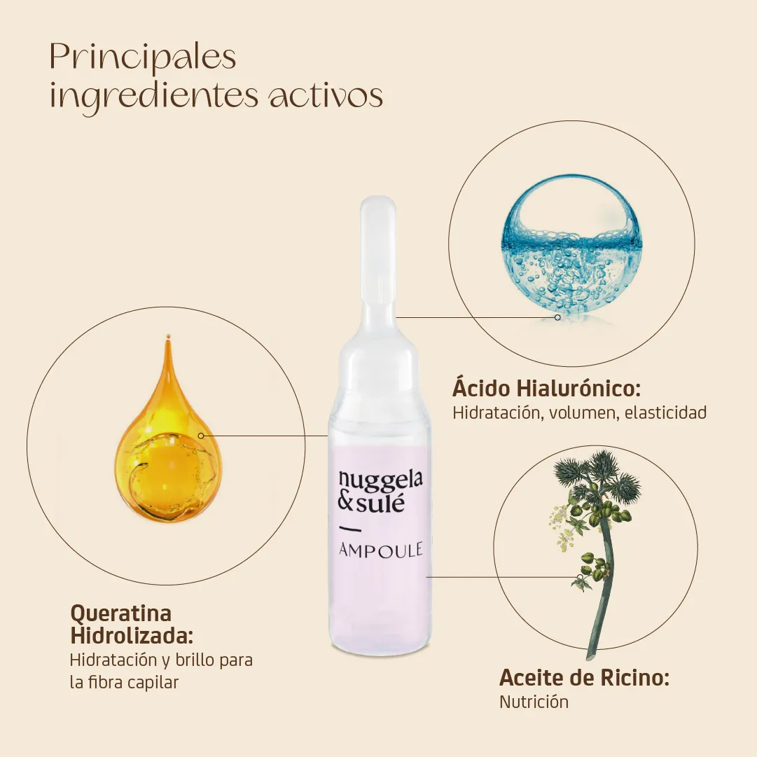 Nuggela & Sulé Keratina-Hialurónico hårkur 4 x 10 ml