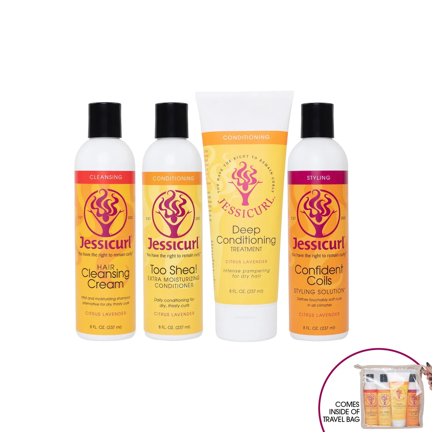 Jessicurl Confidence Collection krøllesett 4 produkter