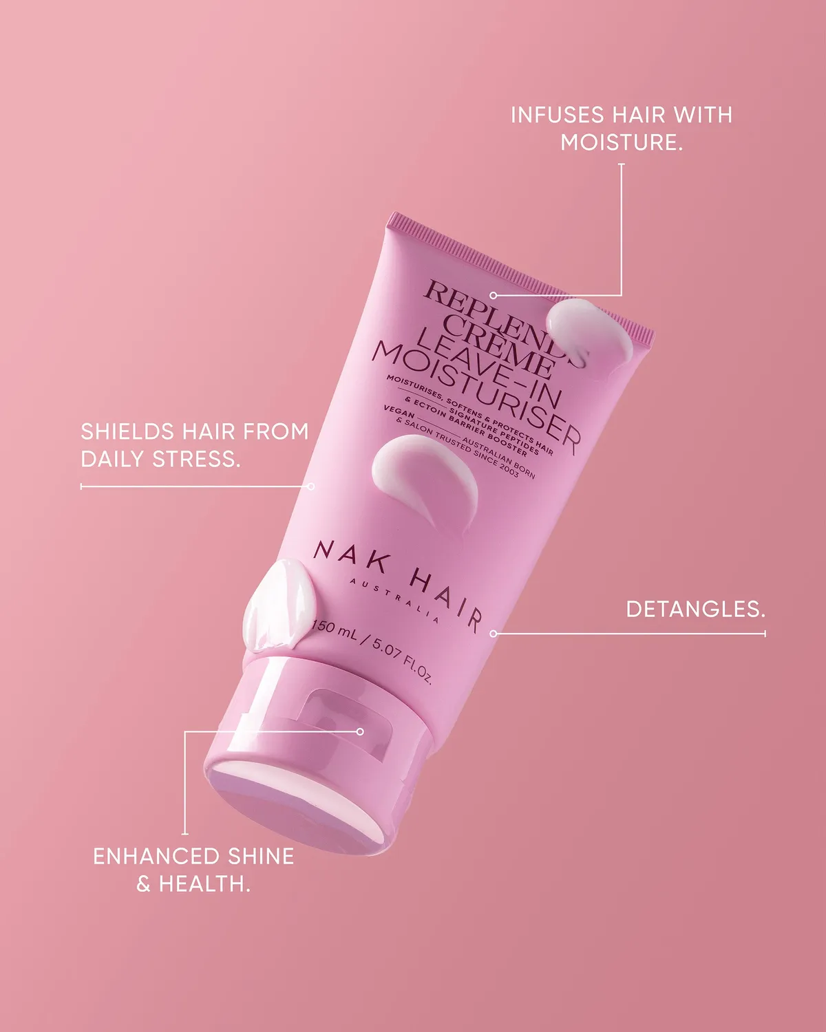 NAK Replends Crème Leave-In Moisturiser hårkrem for tørt hår