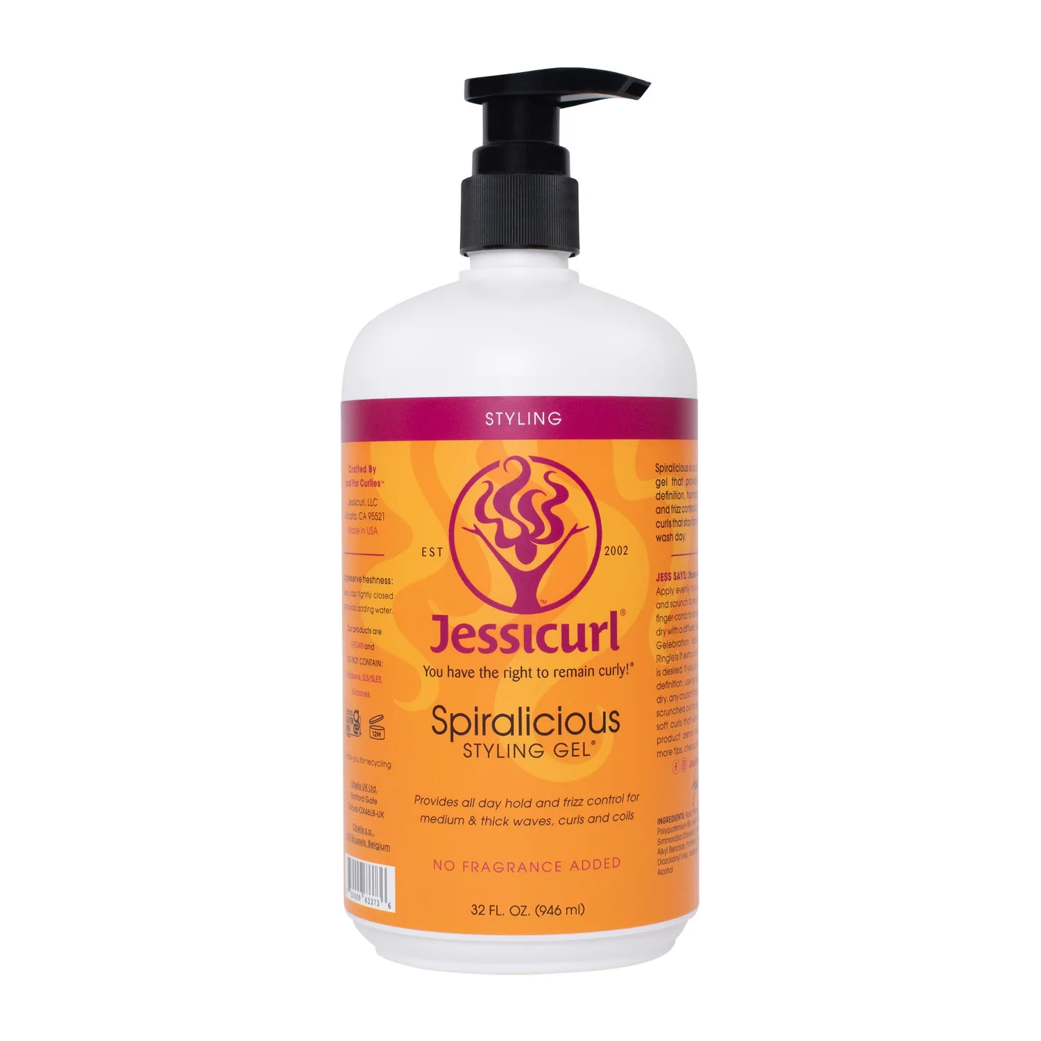 Jessicurl Spiralicious stylinggel krøller sterk hold
