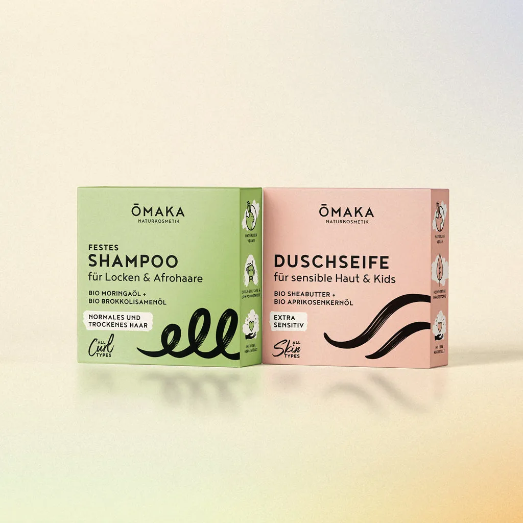 ŌMAKA Hair & Body sjampoesett Bio Rosmarin fast